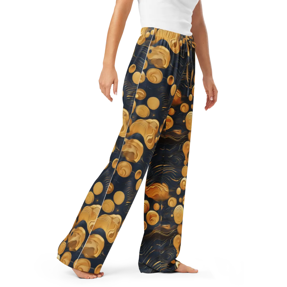 Midnight Aureate on Women's Pajama Pants — Right Front