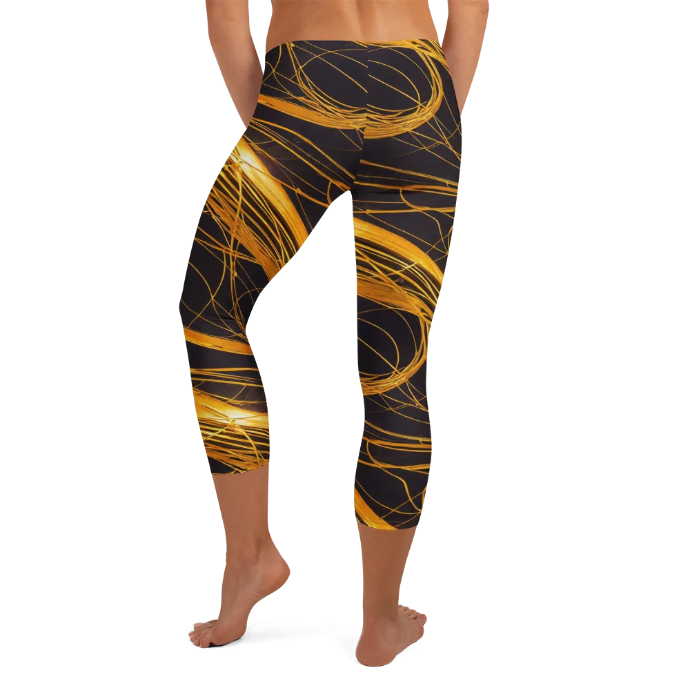 Molten Orbit on Capri Leggings — Back