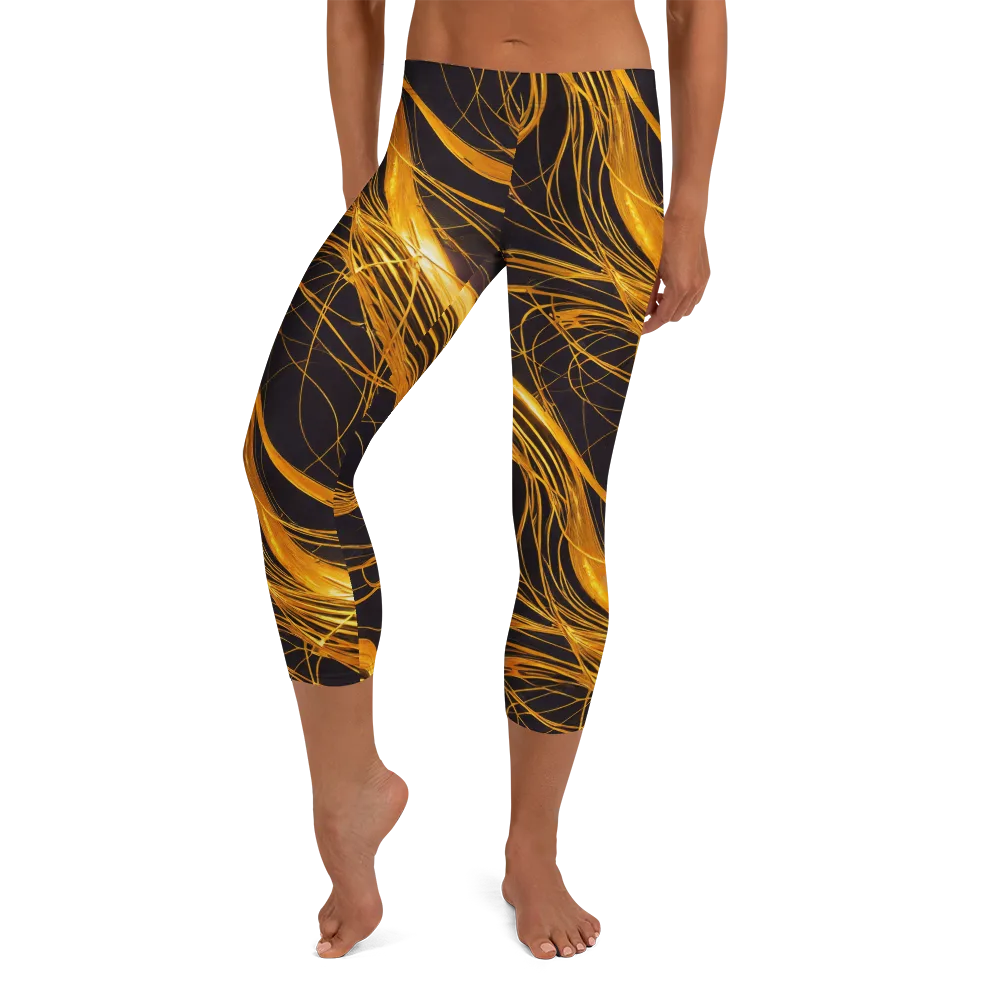 Molten Orbit on Capri Leggings — Front