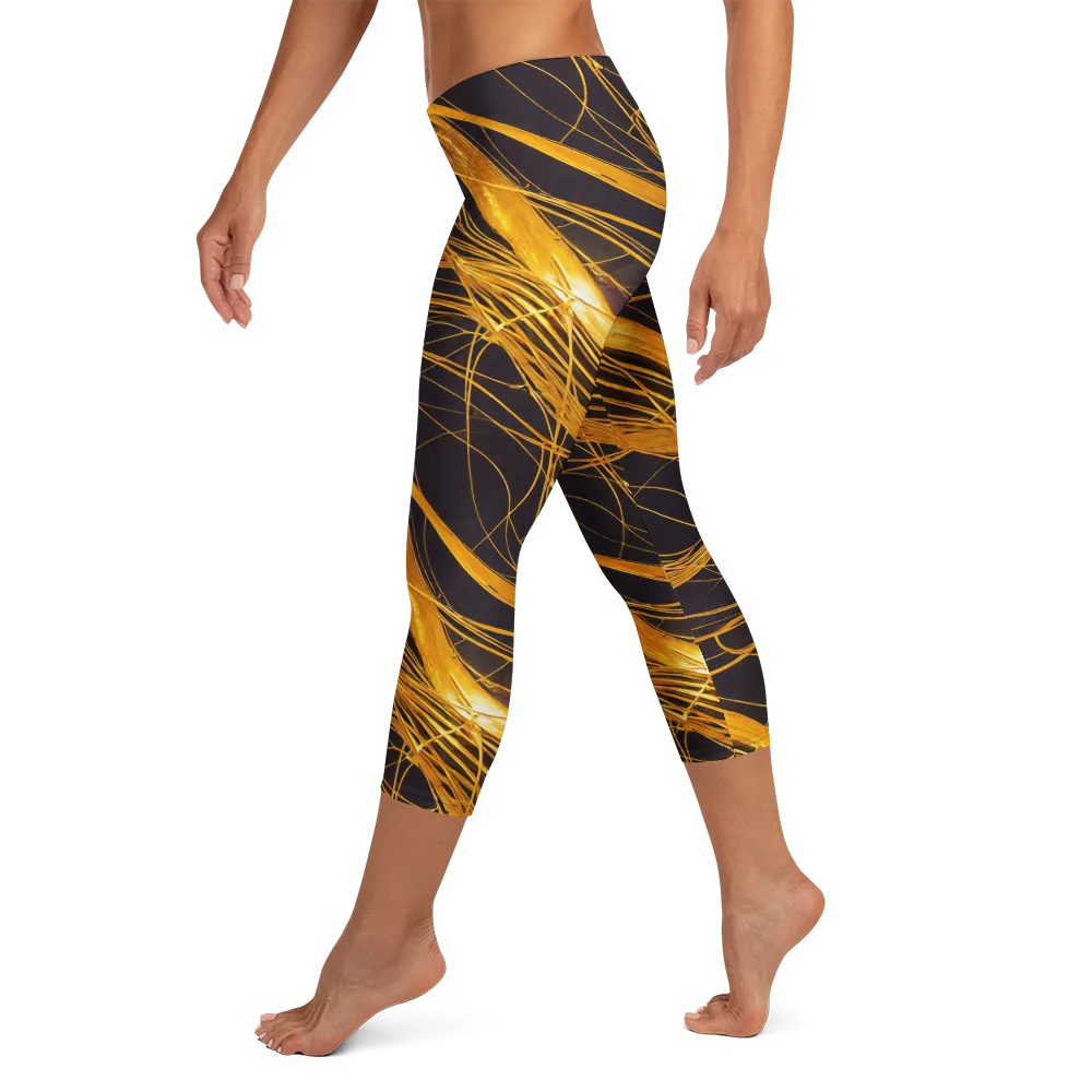 Molten Orbit on Capri Leggings — Left