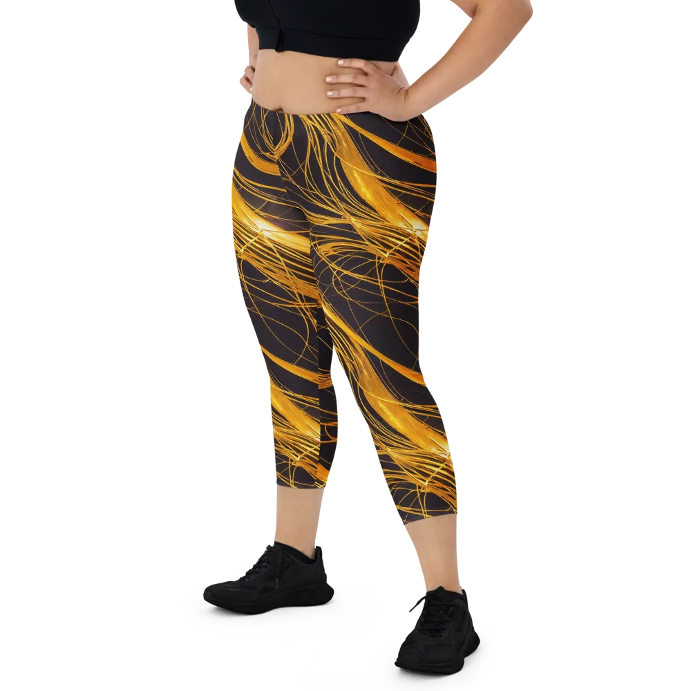 Molten Orbit on Capri Leggings — Front