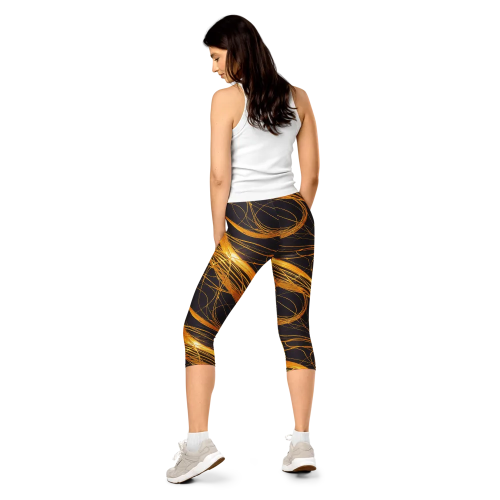 Molten Orbit on Capri Leggings — Back