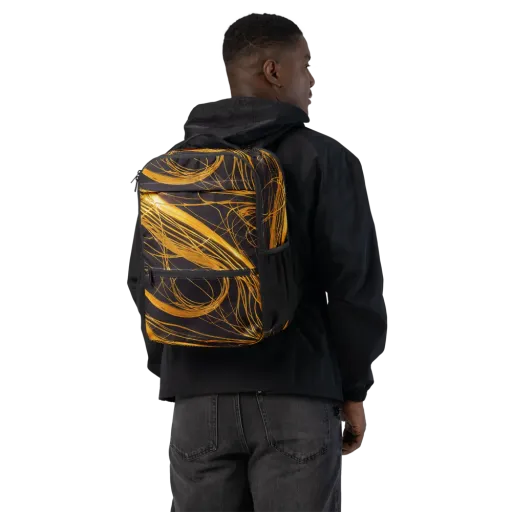 Molten Orbit on a Utility Backpack