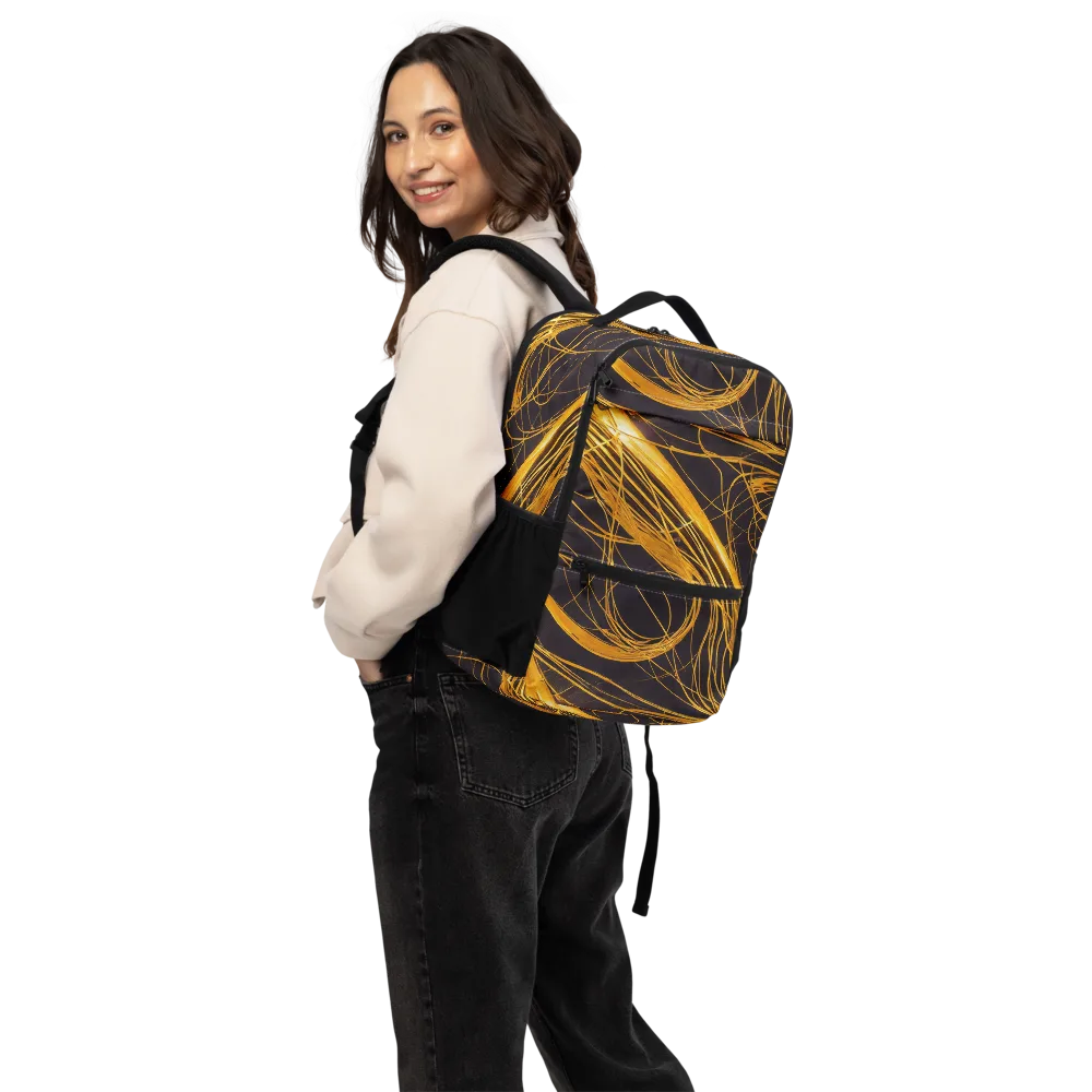 Molten Orbit on Utility Backpack — Back