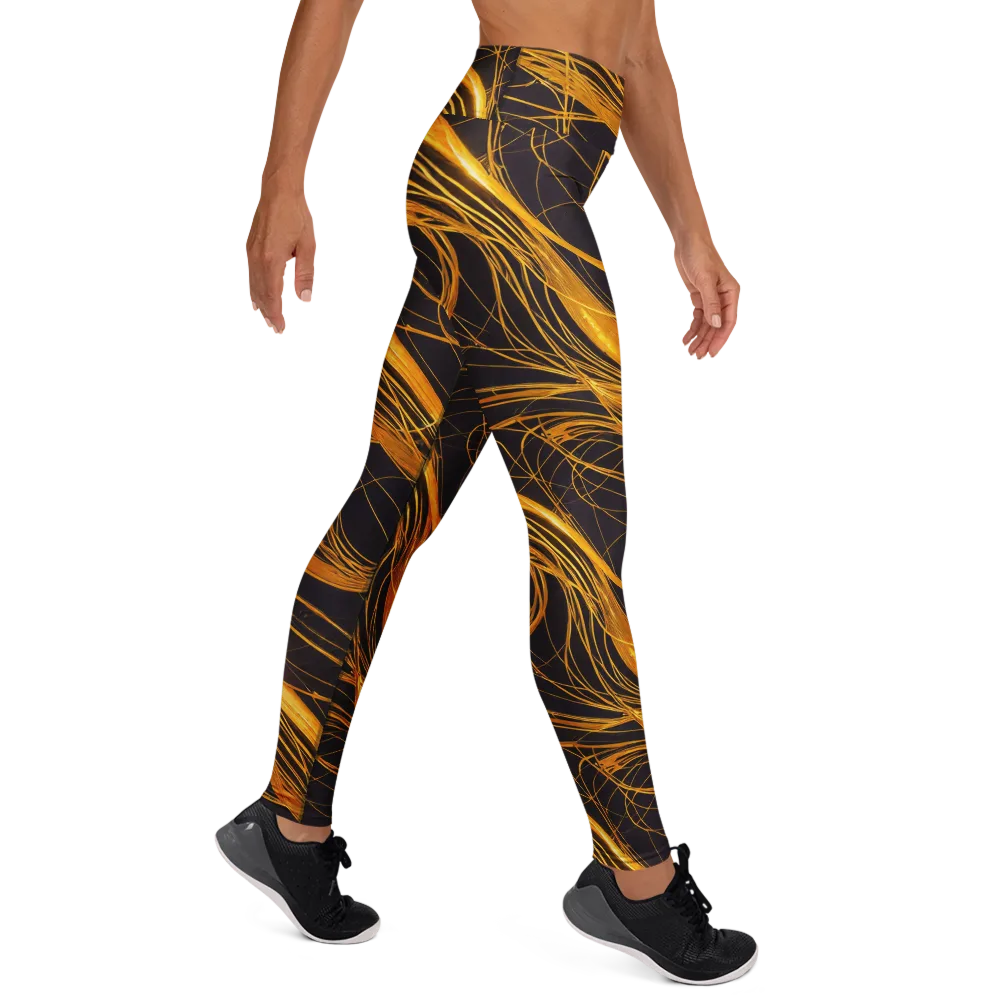 Molten Orbit on Yoga Leggings — Right