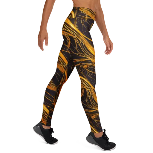 Molten Orbit on a Yoga Leggings