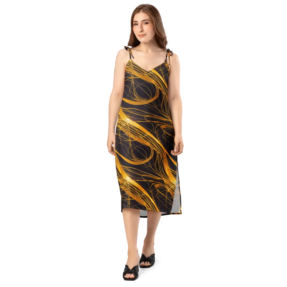 Molten Orbit on Slip Dress — Front