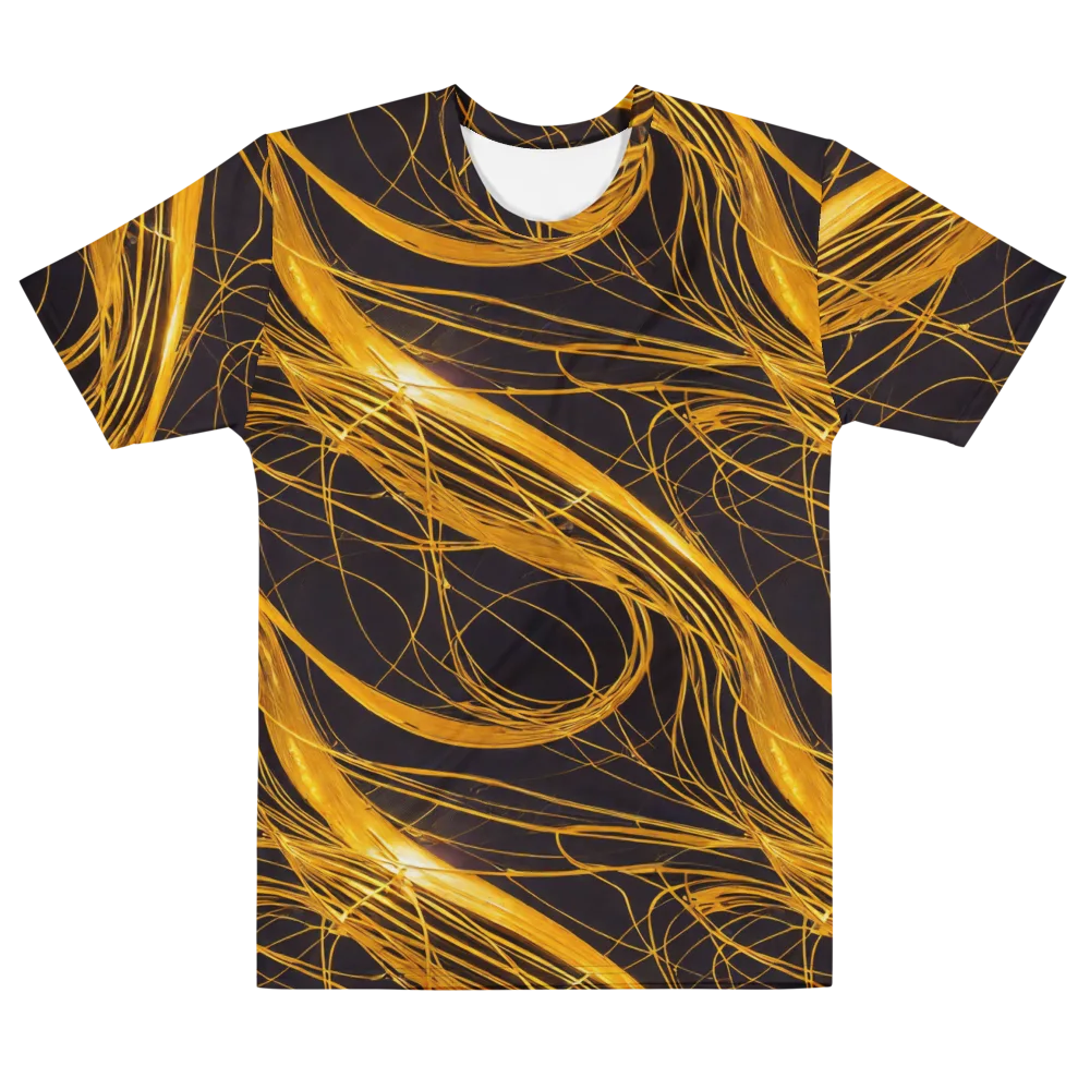 Molten Orbit on Men's Cotton Crew Neck T-Shirt — Front