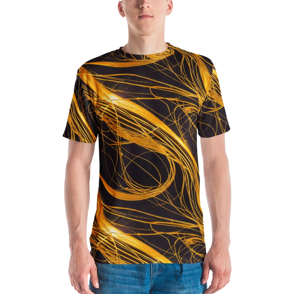 Molten Orbit on Men's Crew Neck T-Shirt — Front