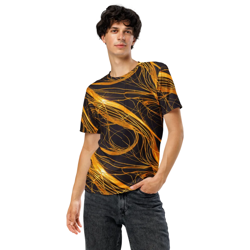 Molten Orbit on Men's Crew Neck T-Shirt — Front