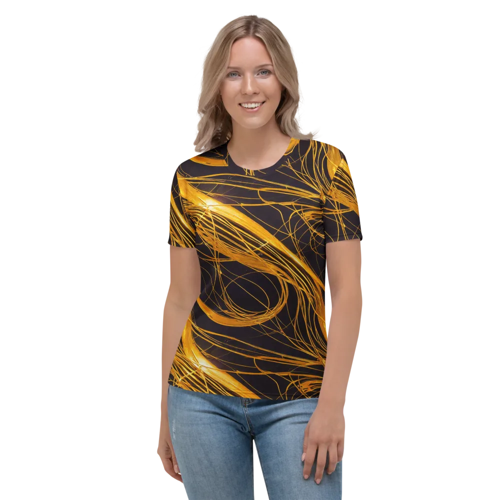 Molten Orbit on Women's Crew Neck T-Shirt — Front