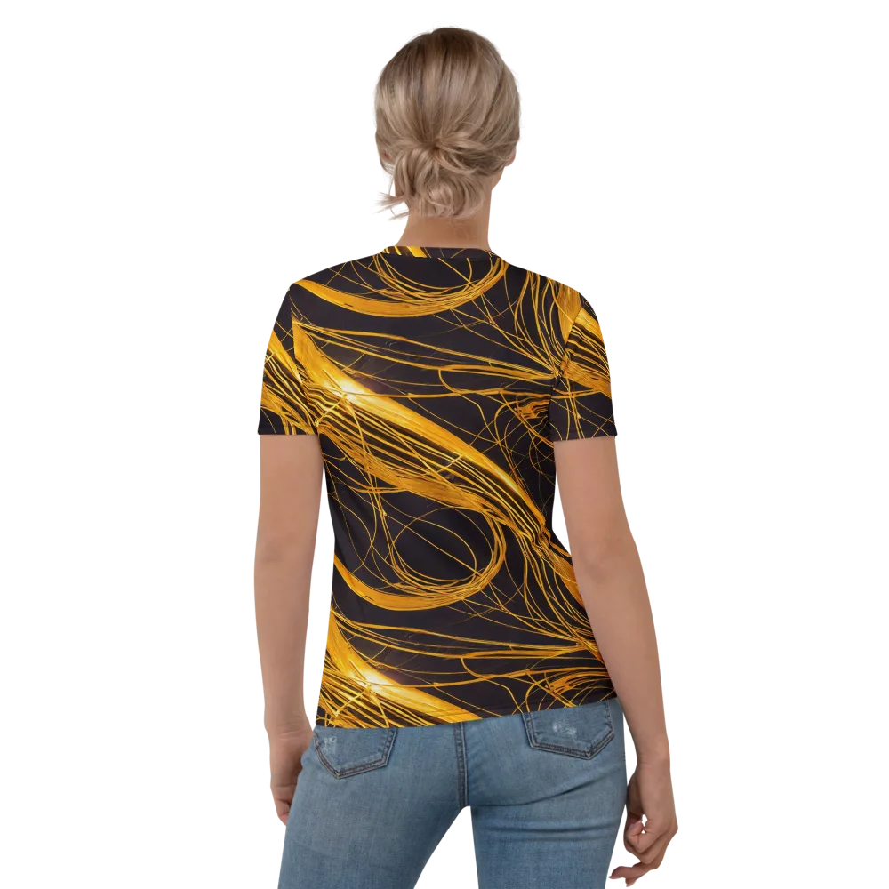Molten Orbit on Women's Crew Neck T-Shirt — Back