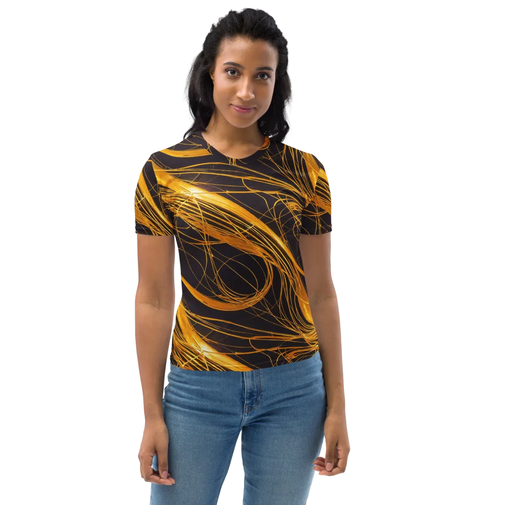 Molten Orbit on Women's Crew Neck T-Shirt — Front