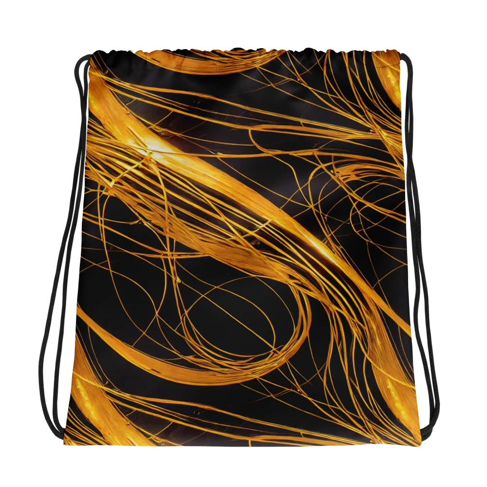 Molten Orbit on Drawstring Bag — Photo
