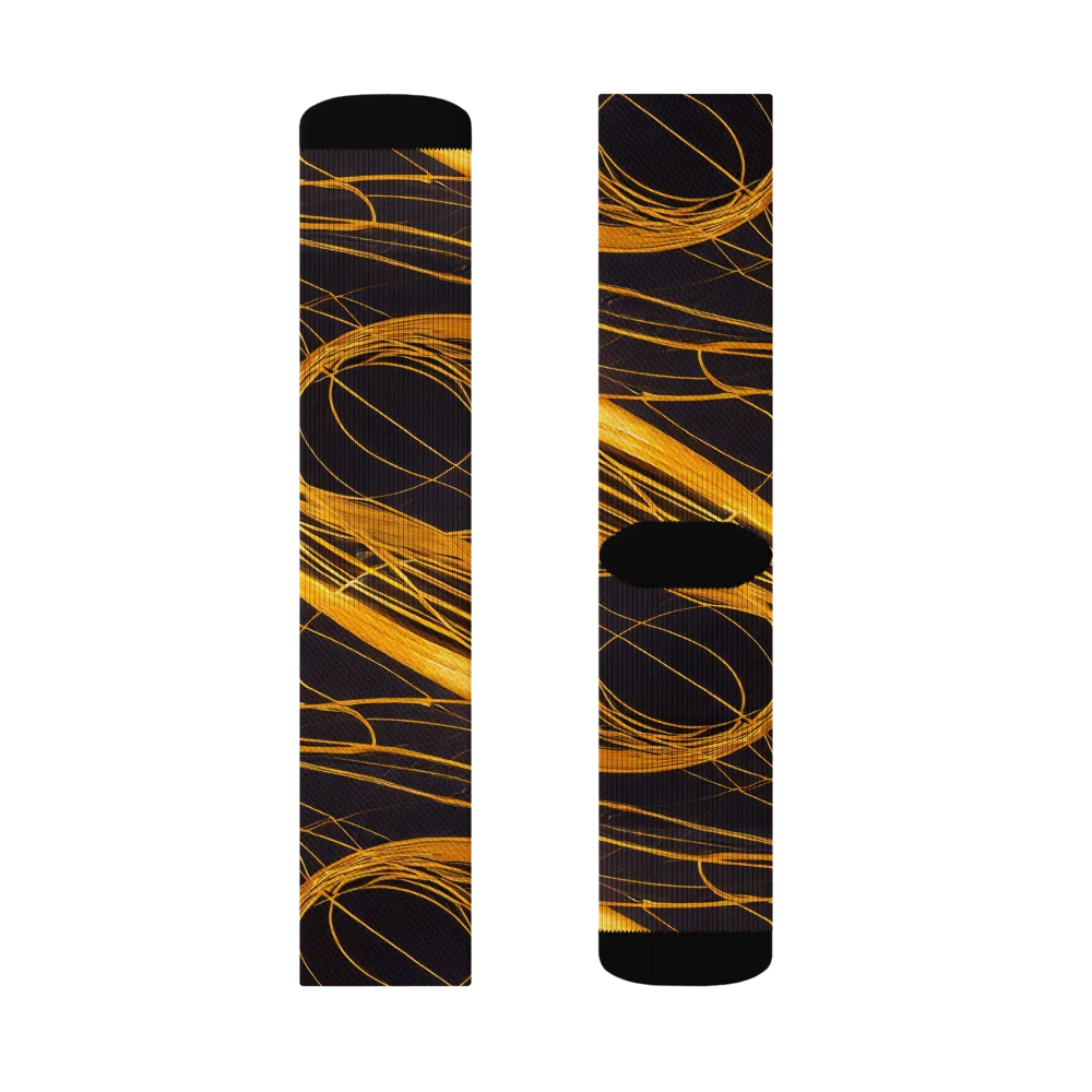 Molten Orbit on Socks — Left Sock