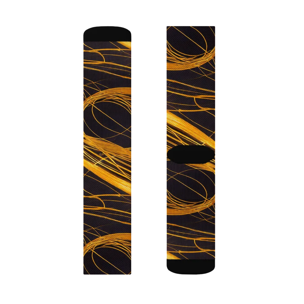 Molten Orbit on Socks — Right Sock