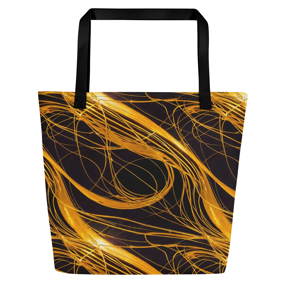 Molten Orbit on Large Tote Bag W/ Pocket — Front