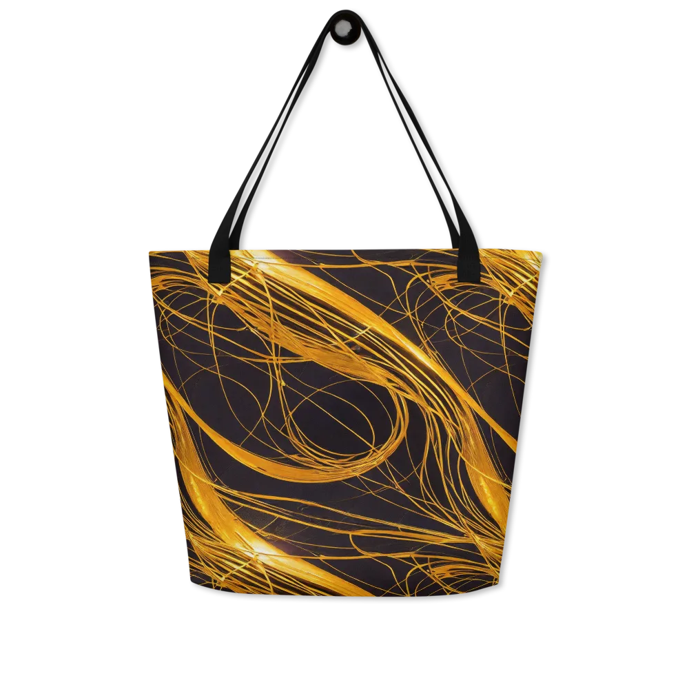 Molten Orbit on Large Tote Bag W/ Pocket — Front