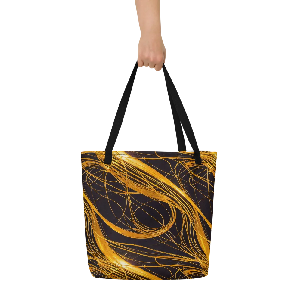 Molten Orbit on Large Tote Bag W/ Pocket — Front