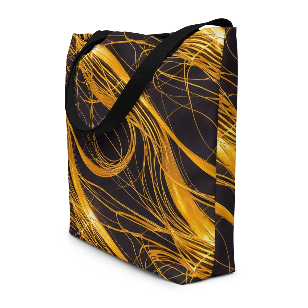 Molten Orbit on Large Tote Bag W/ Pocket — Front