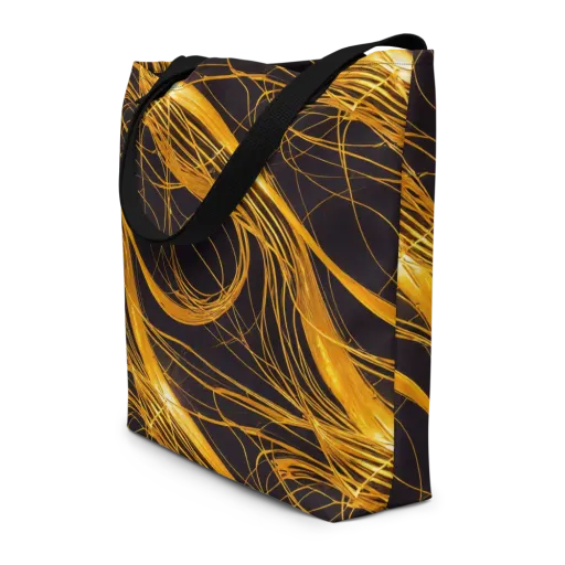 Molten Orbit on a Large Tote Bag W/ Pocket