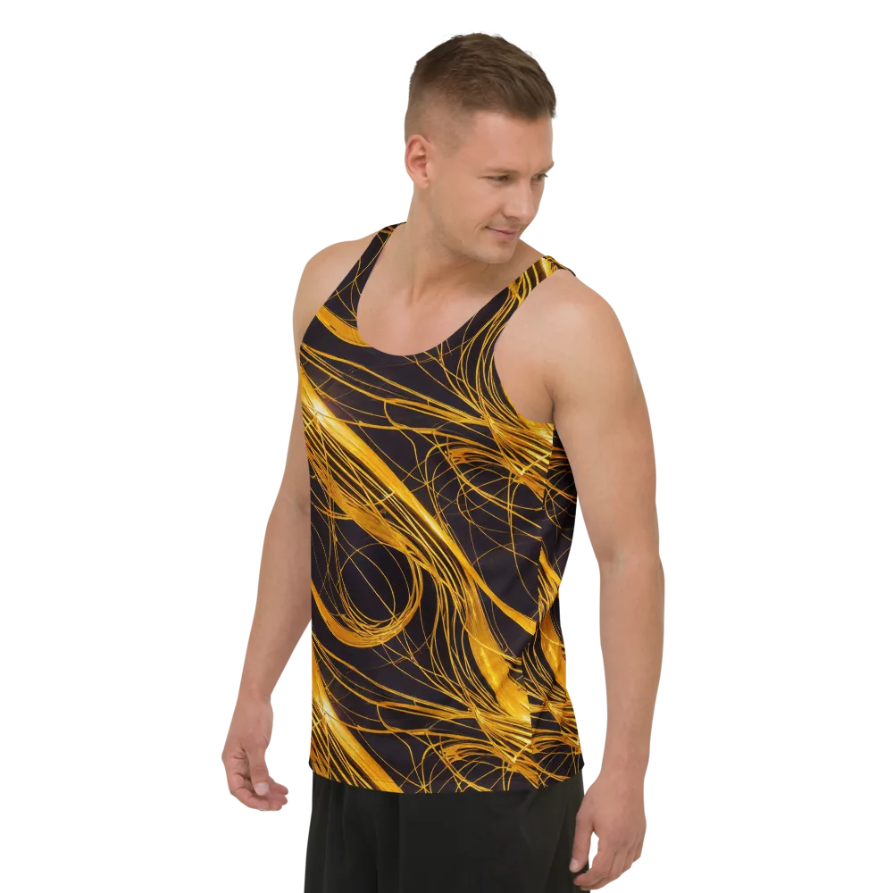 Molten Orbit on Men's Tank Top — Left Front