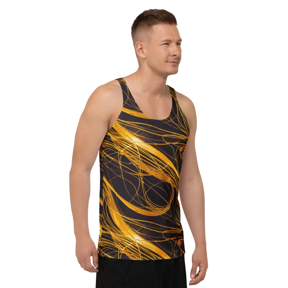 Molten Orbit on Men's Tank Top — Right Front