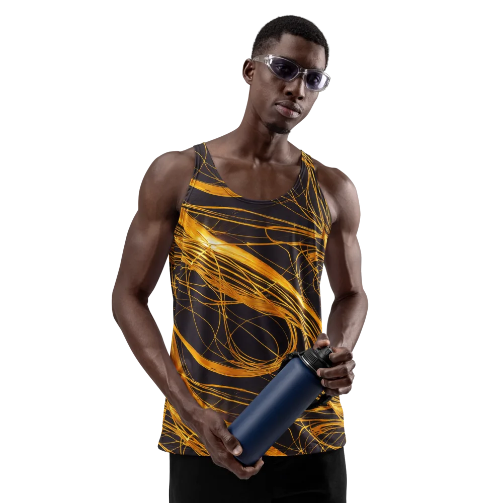 Molten Orbit on Men's Tank Top — Front