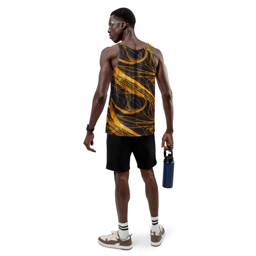Molten Orbit on Men's Tank Top — Back