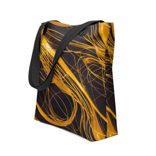 Molten Orbit on a Tote Bag