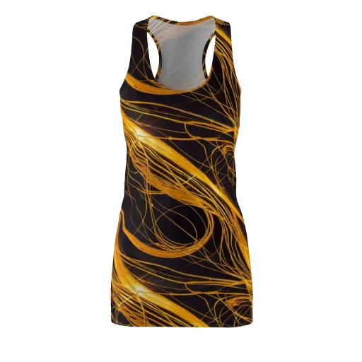 Molten Orbit on a Racerback Dress