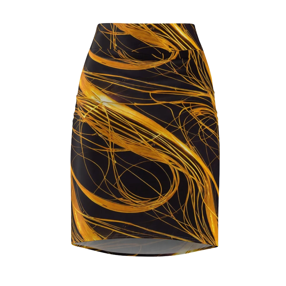 Molten Orbit on Pencil Skirt — Front