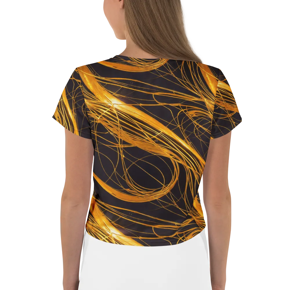 Molten Orbit on Crop Tee — Back