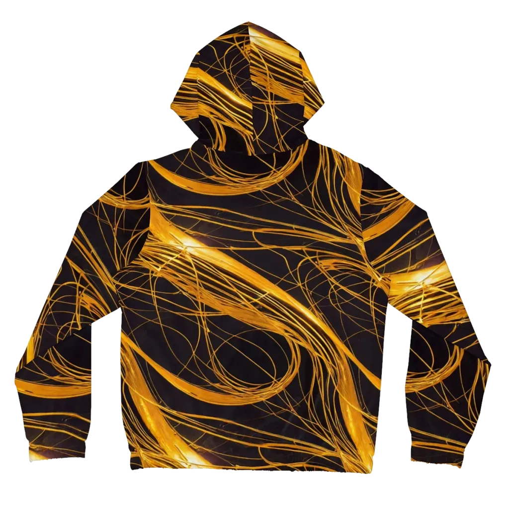 Molten Orbit on Women's Full-Zip Hoodie — Back