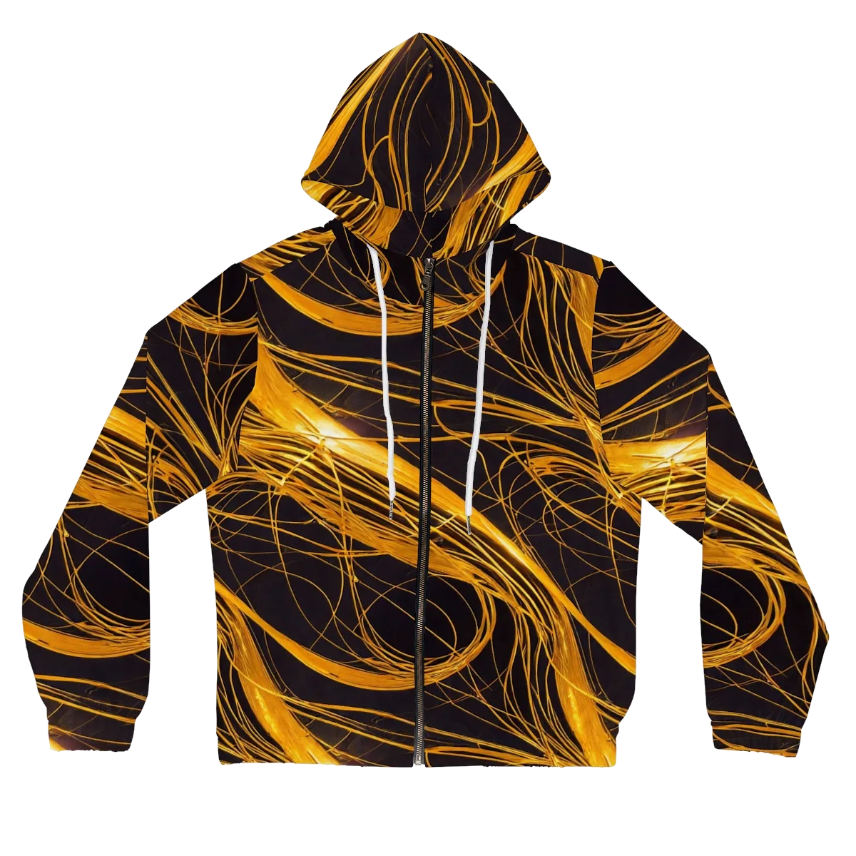 Molten Orbit on Women's Full-Zip Hoodie — Front