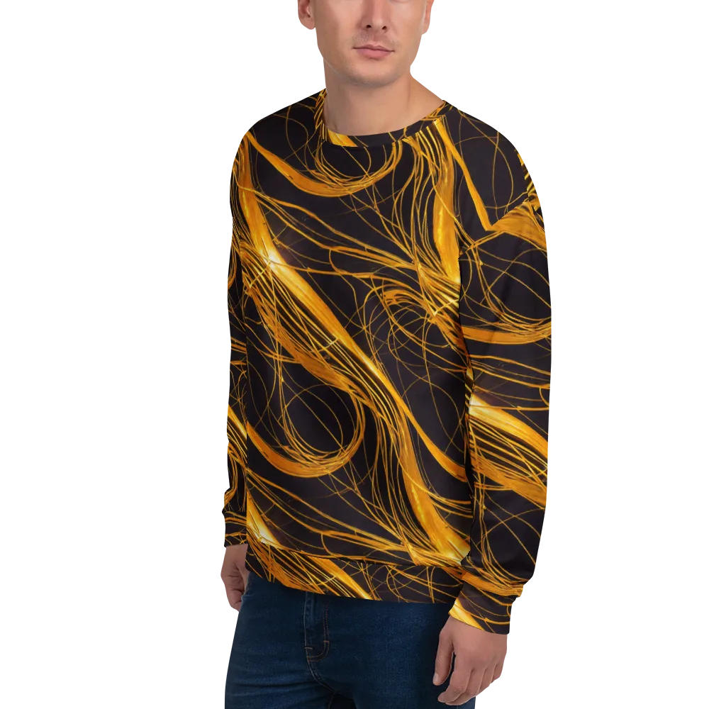 Molten Orbit on Sweatshirt — Left Front