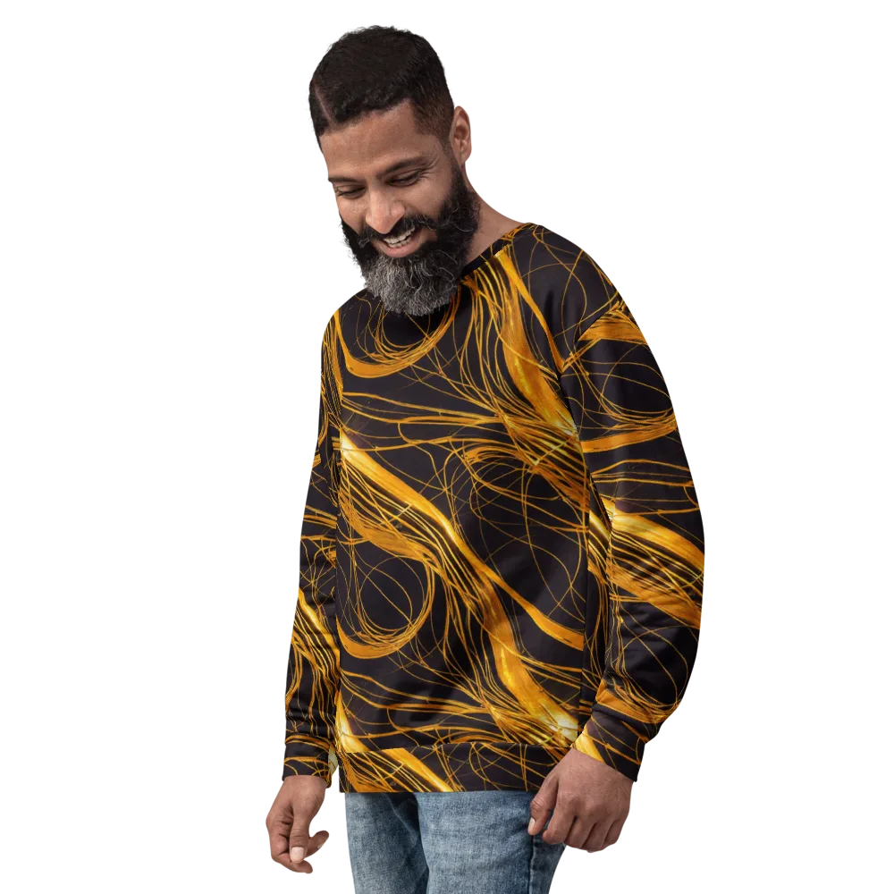 Molten Orbit on Sweatshirt — Left Front