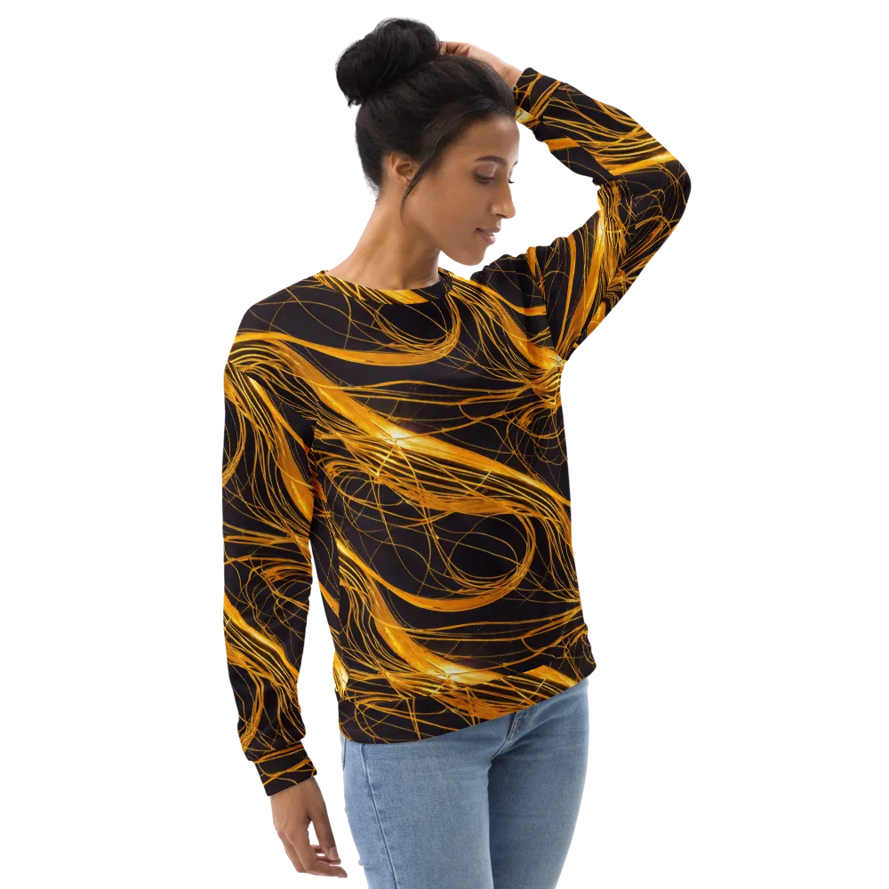 Molten Orbit on Sweatshirt — Right Front