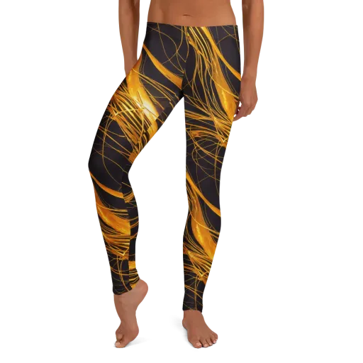Molten Orbit on a Leggings