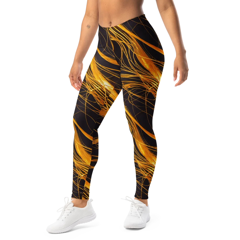 Molten Orbit on Leggings — Left Front