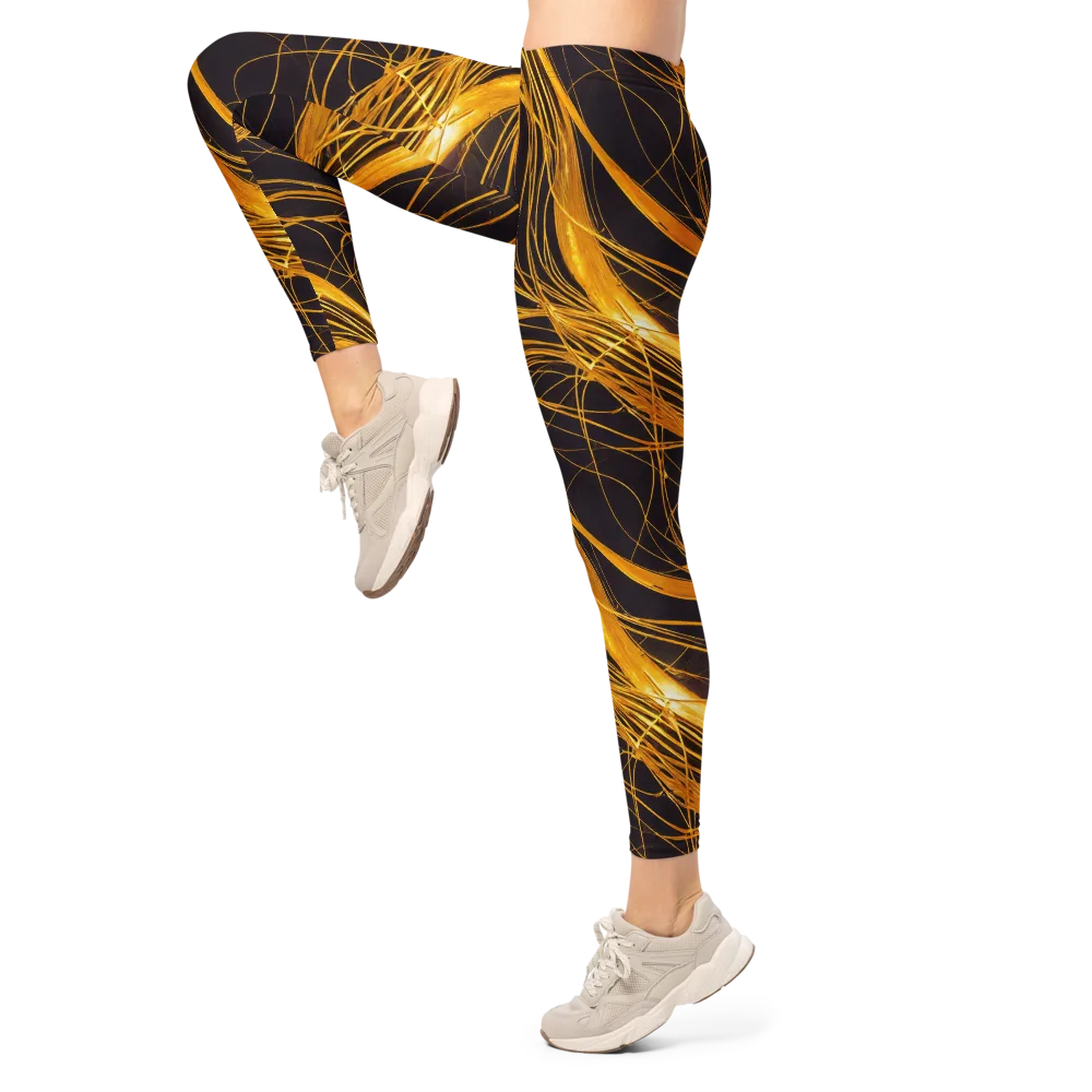 Molten Orbit on Leggings — Left