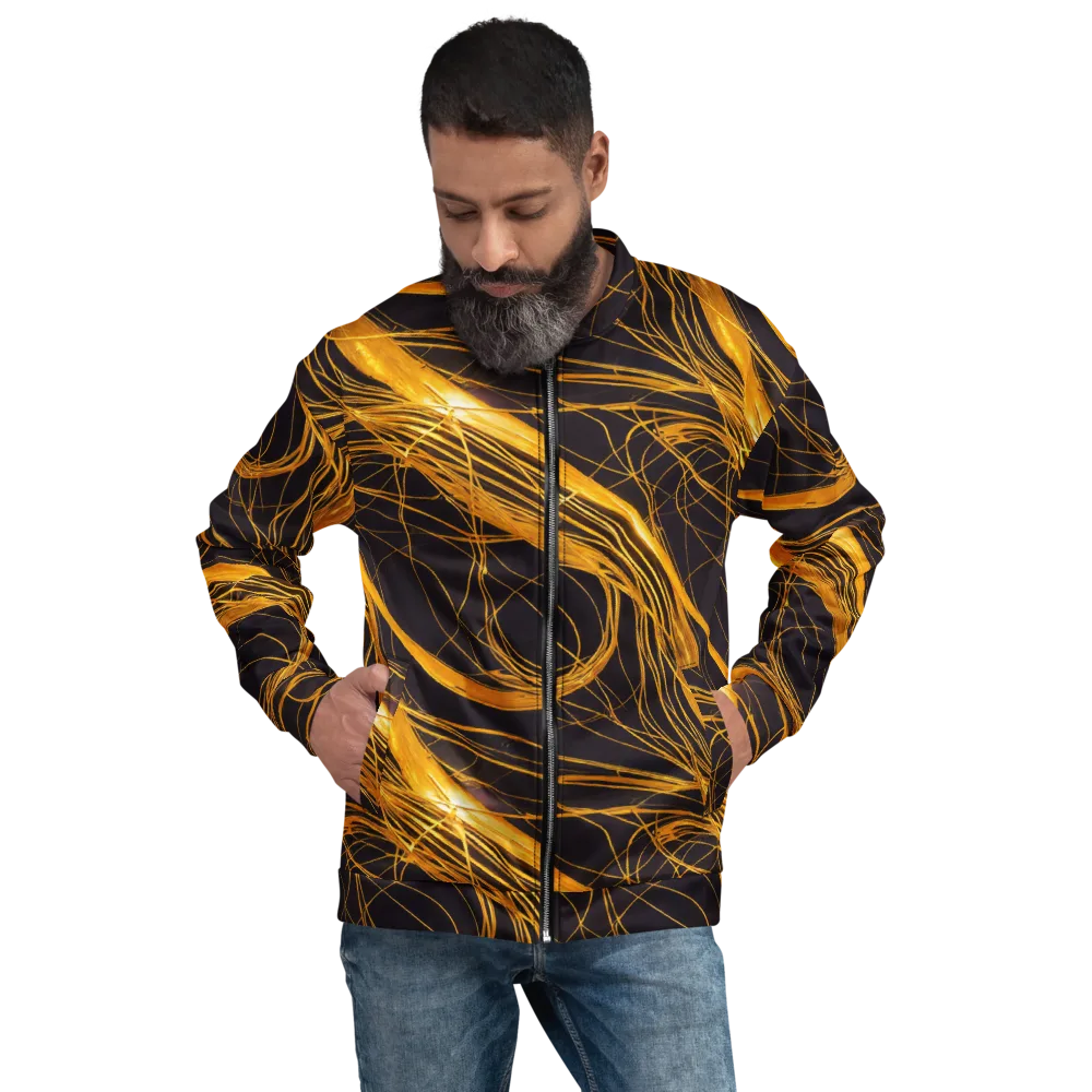 Molten Orbit on Bomber Jacket — Front