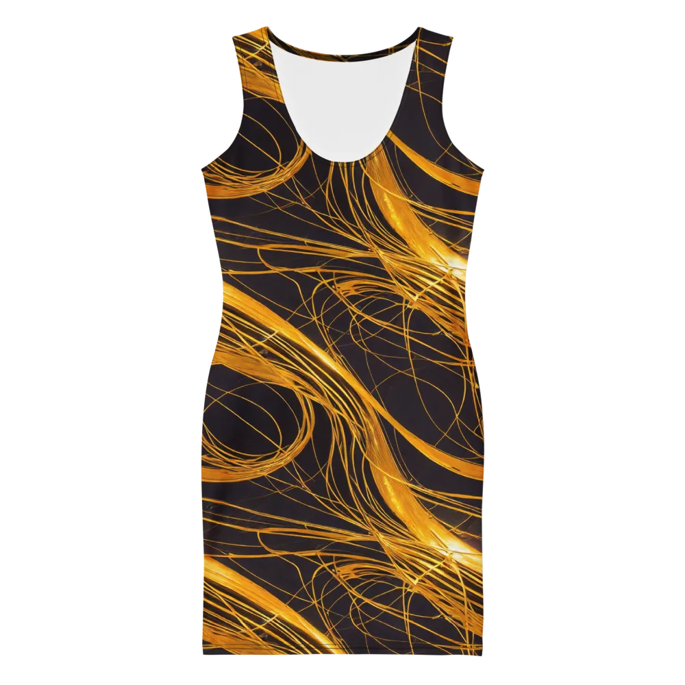 Molten Orbit on Bodycon Dress — Front