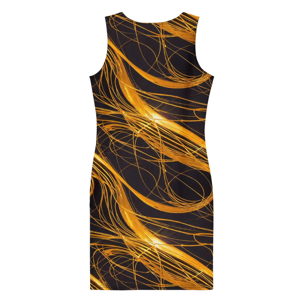Molten Orbit on Bodycon Dress — Back