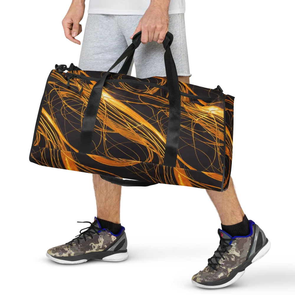 Molten Orbit on Duffle Bag — Front