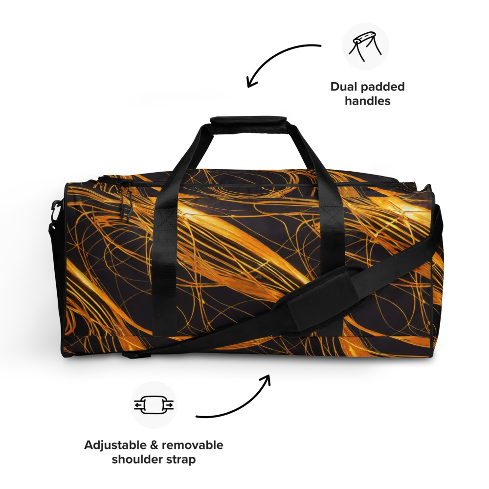 Molten Orbit on Duffle Bag — Front