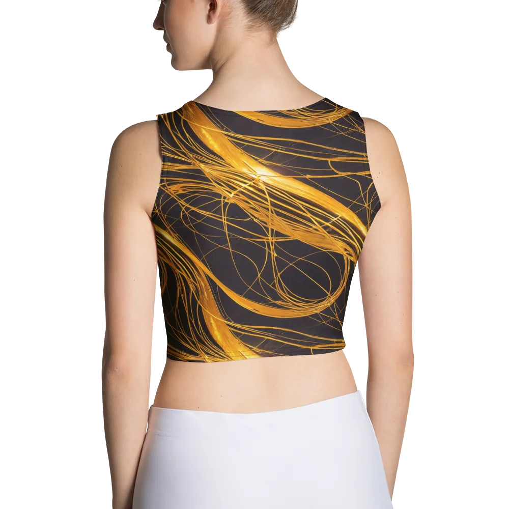 Molten Orbit on Crop Top — Back