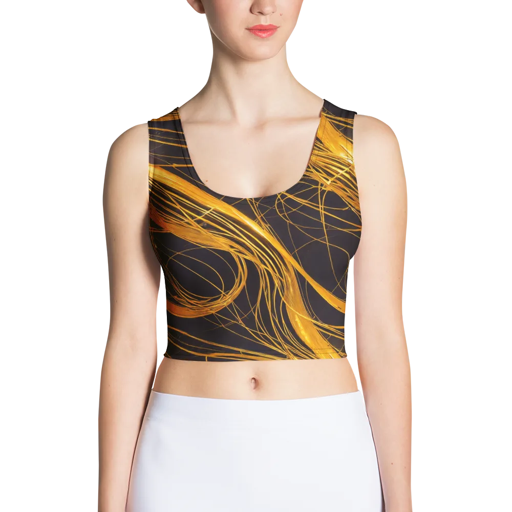 Molten Orbit on Crop Top — Front