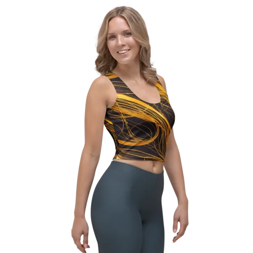 Molten Orbit on a Crop Top