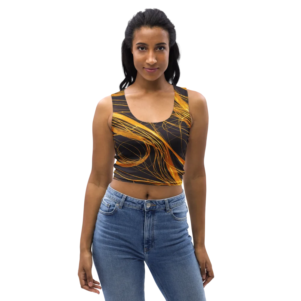 Molten Orbit on Crop Top — Front